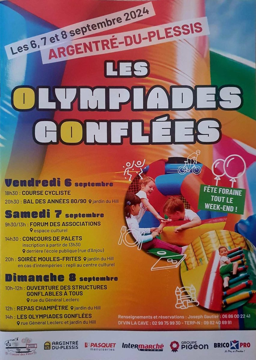 Lokales Festival Die Aufgeblasenen Olympischen Spiele Argentré Du Plessis In Argentré Du 3880